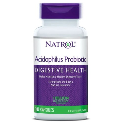 Natrol Acidophilus Probiotic 100mg, 100 Capsules